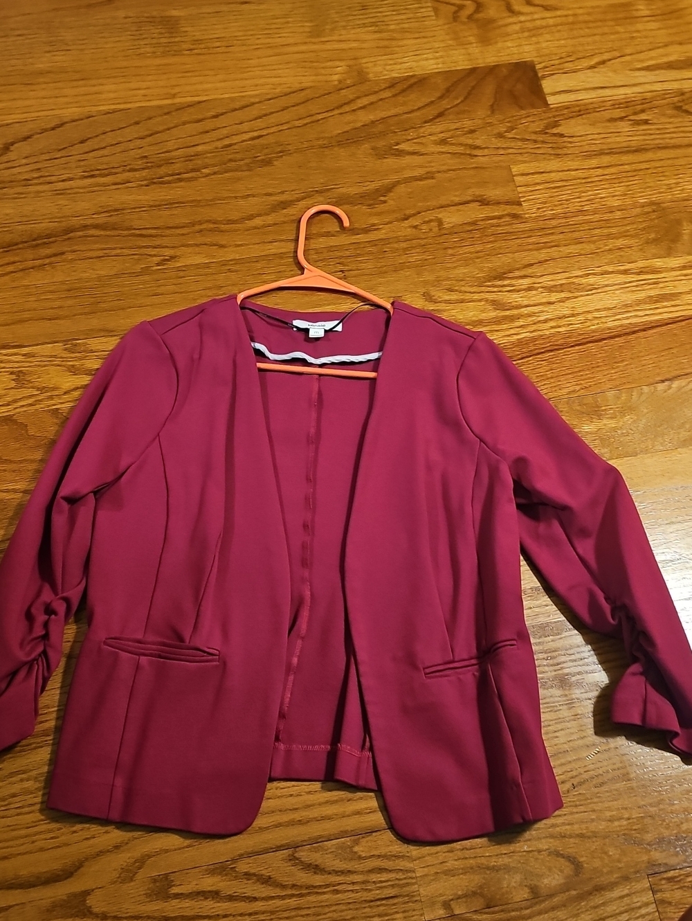 Kensie Open-Front Blazer Jacket - Magenta